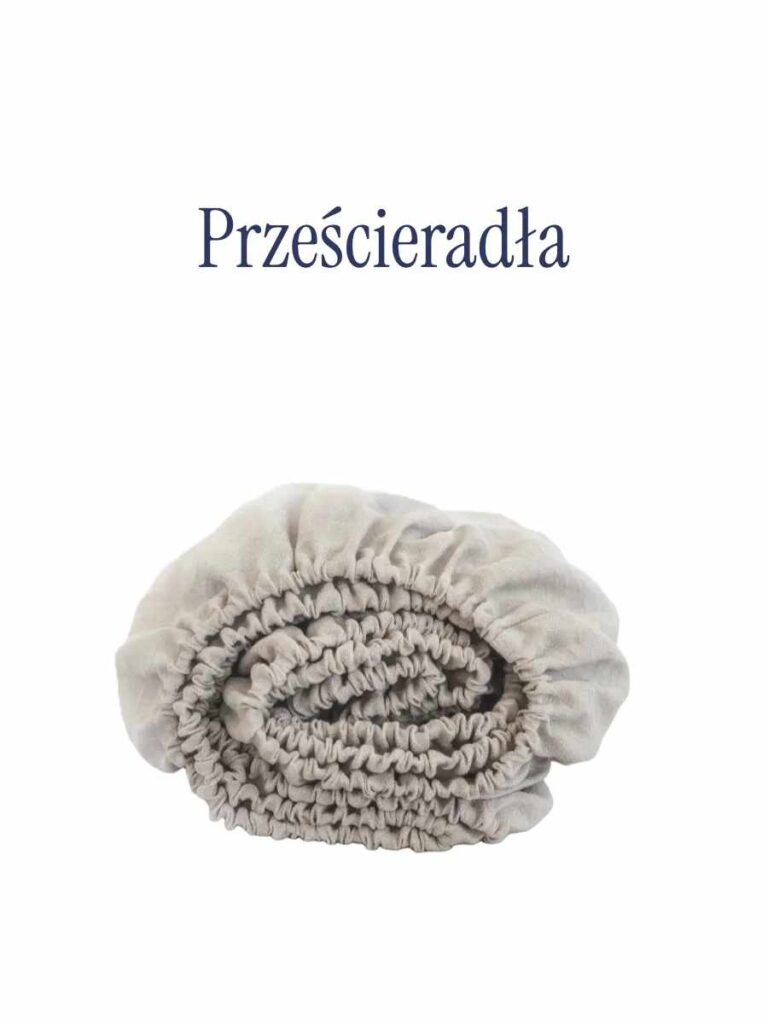Prześcieradło z gumką marki hinosato w kolorze naturalnym wykonane z lnu, dostępne w rozmiarach 160x200 oraz 200x200. Stanowiące okładkę kategorii prześcieradeł premium